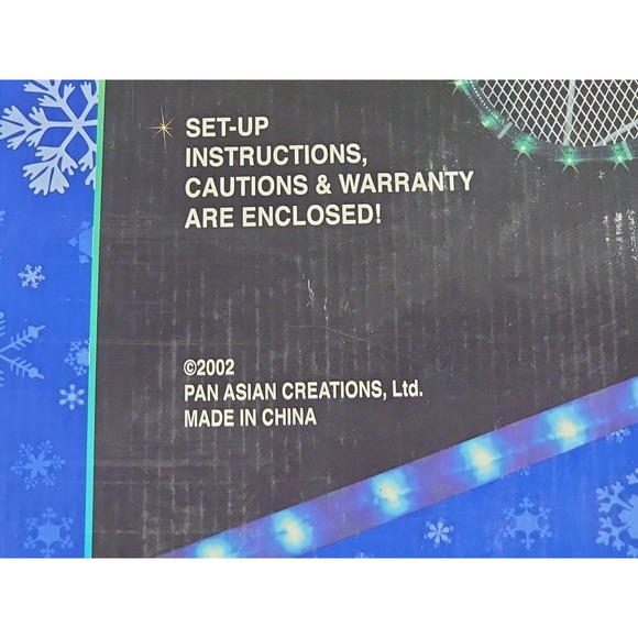 Star Glow Tubelight Decor Santa Display 29" Vtg Rare 2002 Pan Asian Creations - Picture 12 of 16